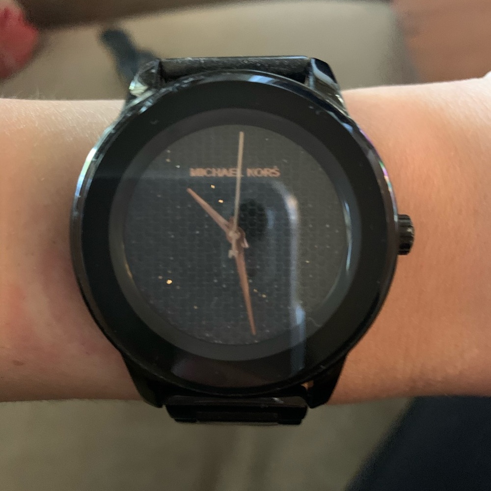 All black be dazzled Michael kors watch